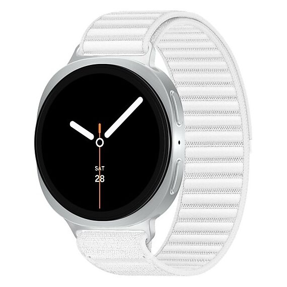 Galaxy Watch8 | 44 мм | 4G LTE | Silver | Fabric/White | M/L, Размер ремешка : M/L, Тип ремешка : Fabric, Размер корпуса : 44 мм, Подключение часов : Bluetooth / Wi-Fi + 4G LTE, Цвет ремешка: White, Цвет: Silver